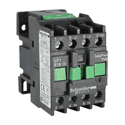 Контактор 400V 18A, 3НО / доп.конт. 1НЗ, катушка 220V~ 50Гц, Schneider Electric EasyPact TVS Schneider Electric EasyPact TVS LC1E1801M5