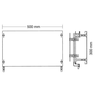 Модуль с монтажной платой 300мм, 2панели/2ряда ABB ABB CombiLine-M ED62MA