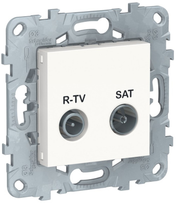 Розетка R-TV/SAT проходная Schneider Electric Unica New Белый Schneider Electric Unica New NU545618