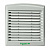 Решётка воздуховыпускная 170x150x15мм, вырез 125х125мм, IP54 / серый Schneider Electric ClimaSys CV