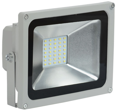 Прожектор LED SMD 140х182х105мм 20W 6500K 1400Lm угол луча 100°С IP65 Серый IEK СДО05-20 IEK СДО LPDO501-20-K03