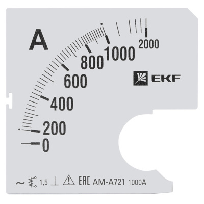 Шкала сменная для A721 1000/5A-1,5 EKF PROxima EKF  s-a721-1000