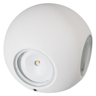 Светильник уличный светодиодный для стен LGD-Wall-Orb-4WH-8Вт 3000К 421Lm Arlight Белый Arlight  021819Arlight