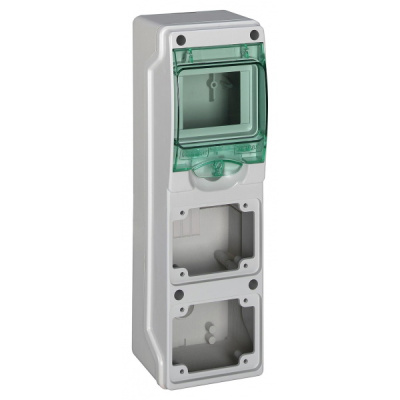 Бокс накладной для разъёмов 310х98х98мм, 4мод+2отв, IP65 Schneider Electric Mini Kaedra Schneider Electric Kaedra 13176