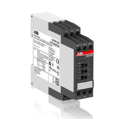 Реле контроля тока 1Ф 24-240V AC/DC 0,3-15A 2ПК задержка 0,1-30с ABB CM-SRS.22S ABB CM-SRS 1SVR730840R0500