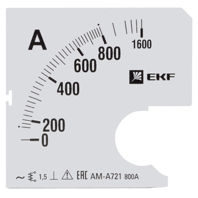 Шкала сменная для A721 800/5A-1,5 EKF PROxima EKF  s-a721-800