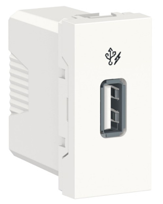 Розетка USB 5 В / 1000 мА 1 модуль Schneider Electric Unica New Modular Белый Schneider Electric Unica New Modular NU342818