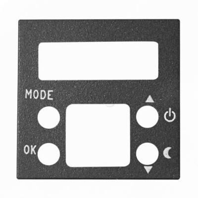 Накладка электронного термостата 8140.5 2 мод ABB NIE Zenit Антрацит N2240.5 AN ABB Zenit 2CLA224050N1801
