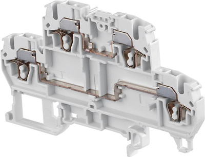 Клемма D2,5/5.D2.N.L, 2-уровневая, пруж. 2.5мм.кв. син. ABB ABB D 1SNA290163R0200