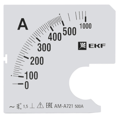 Шкала сменная для A721 500/5A-1,5 EKF PROxima EKF  s-a721-500