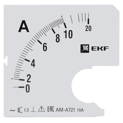 Шкала сменная для A721 10/5A-1,5 EKF PROxima EKF  s-a721-10