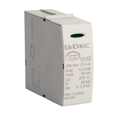 Сменный модуль к УЗИП, класс I+II, L-N DKC DKC  NX1200