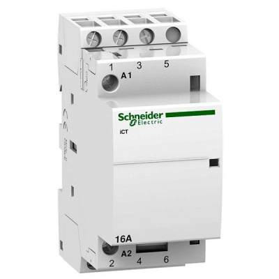 Контактор модульный 16A 230…240V 50Гц 3НО Schneider Electric Acti 9 iCT Schneider Electric Acti9 A9C22813