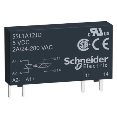 Твердотельное реле, 1 фазА, 2А SSL1A12JD Schneider Electric Schneider Electric  SSL1A12JD