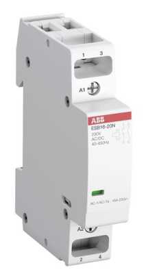 Контактор модульный 16A АС-1 2НО катушка 230В AC/DC ABB ESB16-20N-06 ABB  1SBE111111R0620