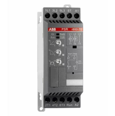 Софтстартер PSR6-600-70 3кВт 400В (100-240В AC) ABB PSR 1SFA896104R7000