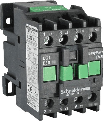 Контактор 400V 38A, 3НО / доп.конт. 1НО, катушка 220V~ 50Гц, Schneider Electric EasyPact TVS Schneider Electric EasyPact TVS LC1E3810M5