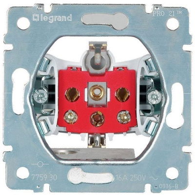 Механизм Розетка с заземлением с механической блокировкой немецкий стандарт винт.клеммы Legrand Galea Life Legrand Galea Life 775930