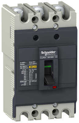 Автоматический выключатель 3P 80A 30kA Schneider Electric EasyPact EZC Schneider Electric EasyPact EZC EZC100H3080