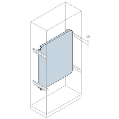 Плата монтажная уменьшенной высоты 800х800мм ABB IS2 ABB IS2 EA8081