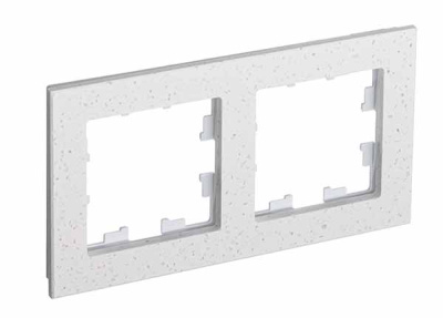 Рамка 2-постовая мрамор Schneider Electric AtlasDesign Nature Крем Роял Schneider Electric AtlasDesign Nature ATN343102