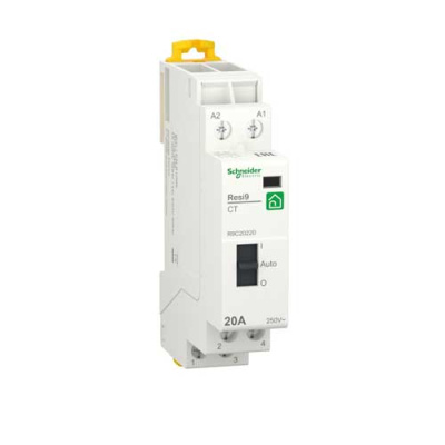 Контактор модульный 1P+N 20А 2НО 230/250В АС 50Гц Schneider Electric Resi9 Schneider Electric Resi9 R9C20220